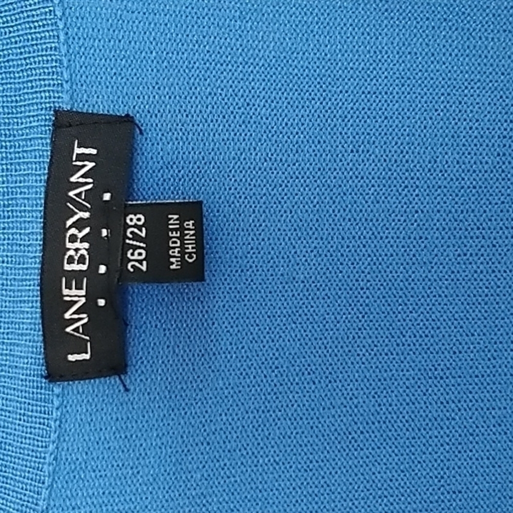 Lane Bryant Sky Blue Open Front Cardigan Plus Size 26/28 - Picture 4 of 10